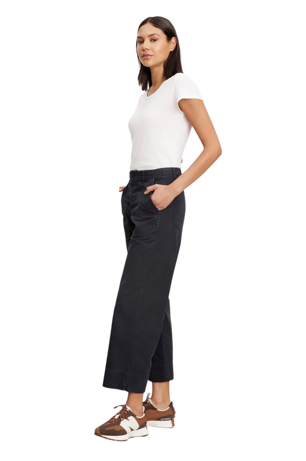 Mya Cotton Canvas Pant - Ash