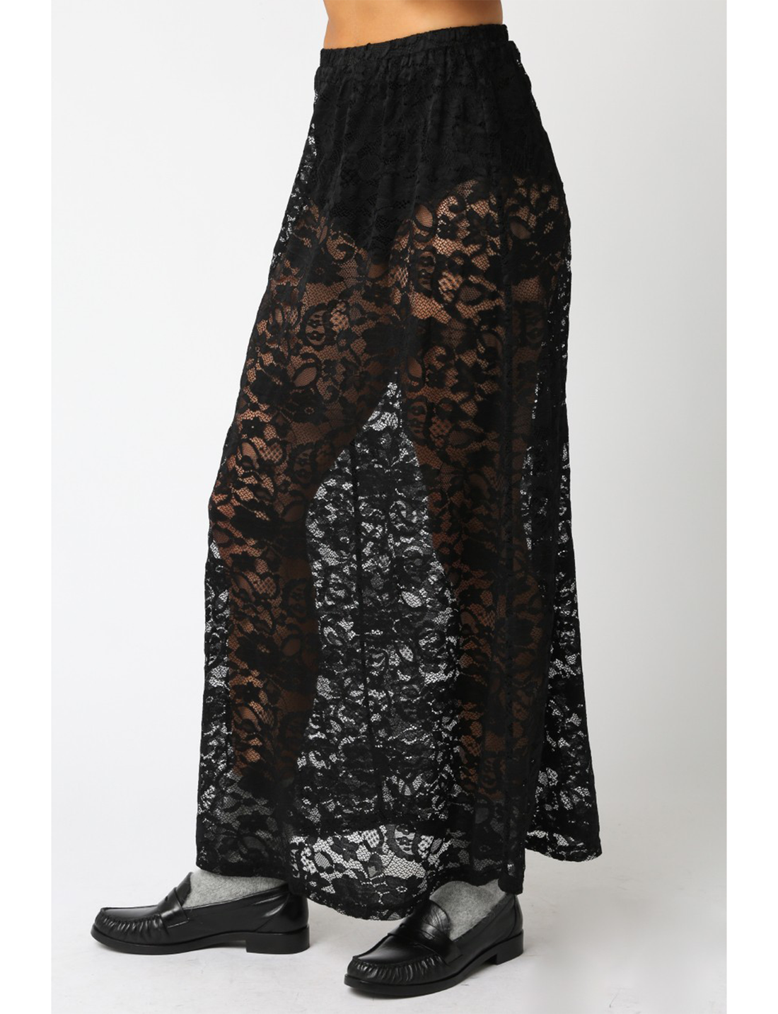 Sofia Laced Skirt, Black