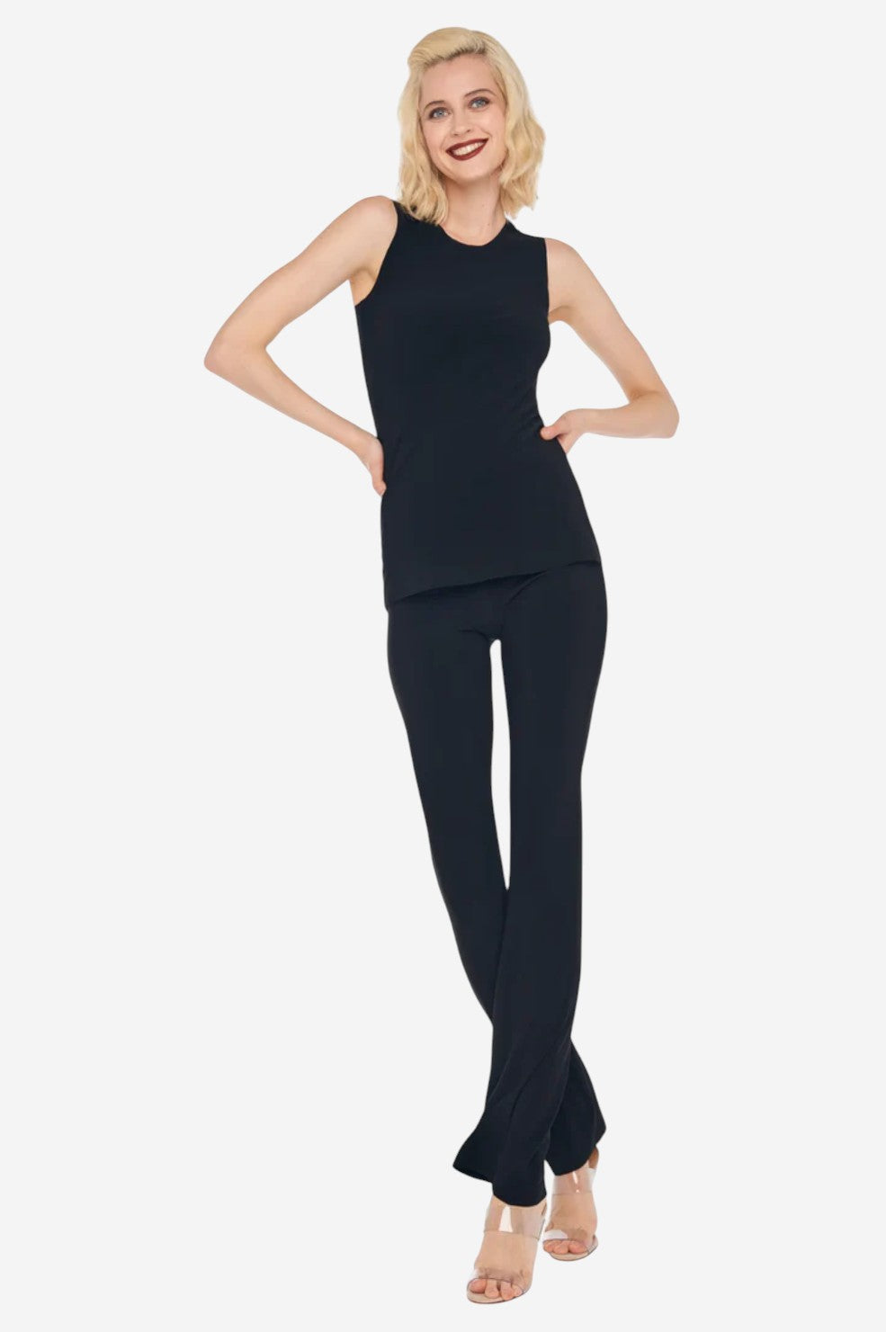 Sleeveless Swing Top - Black