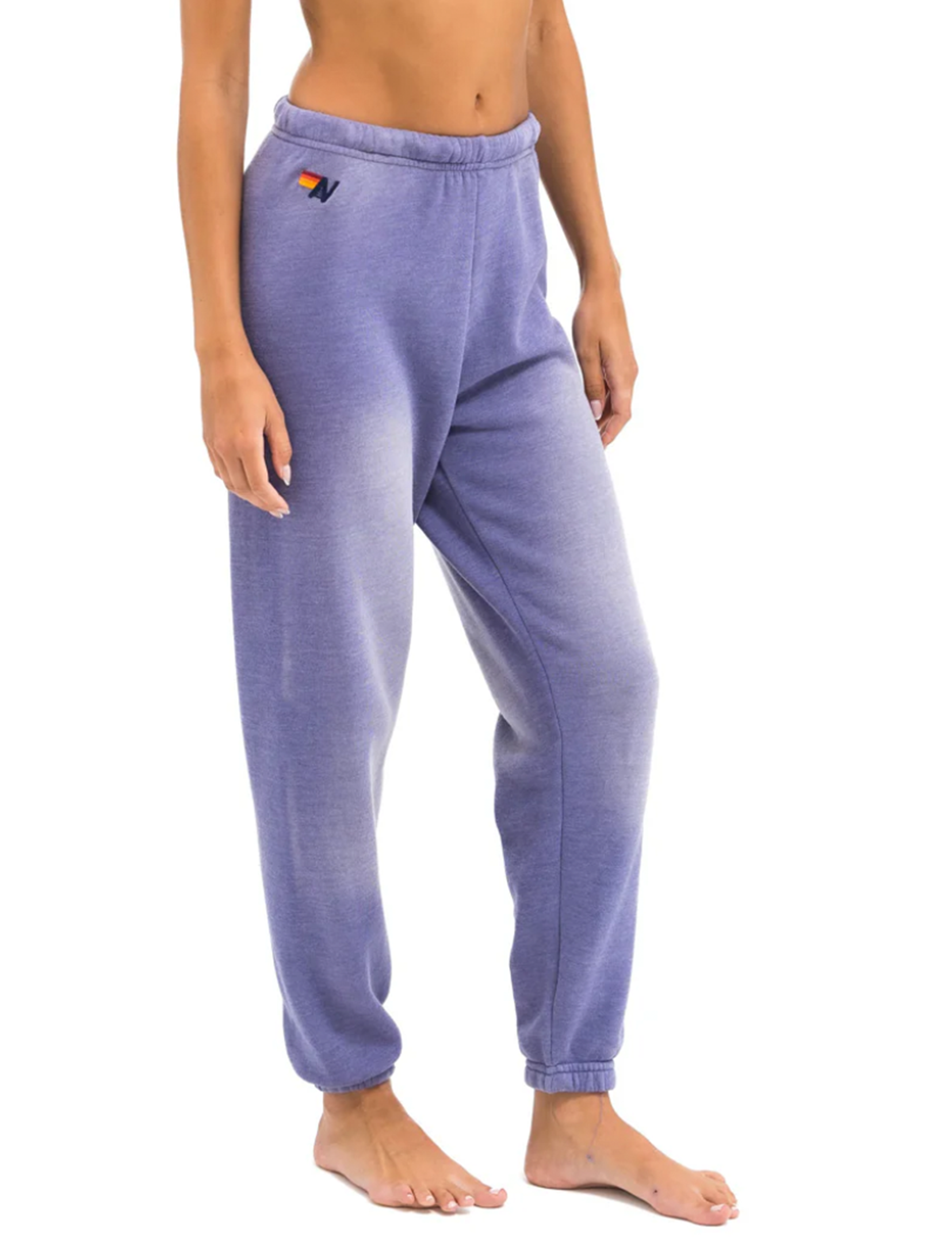 5 Stripe Sweatpants, Faded Grape