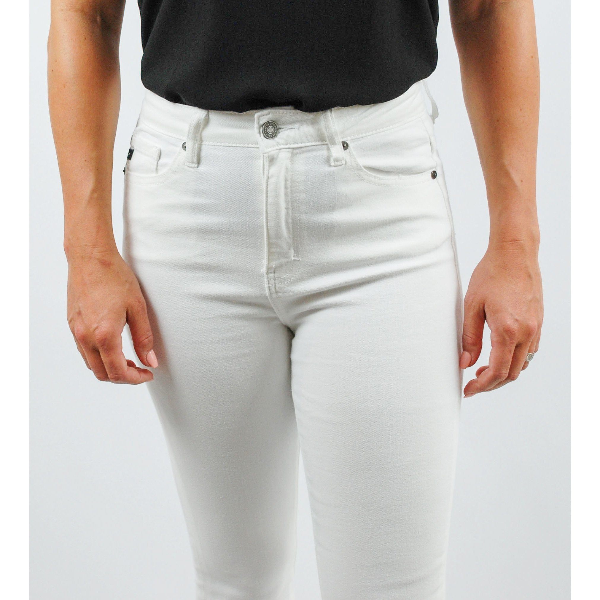 Christina High Rise White Skinny Jean