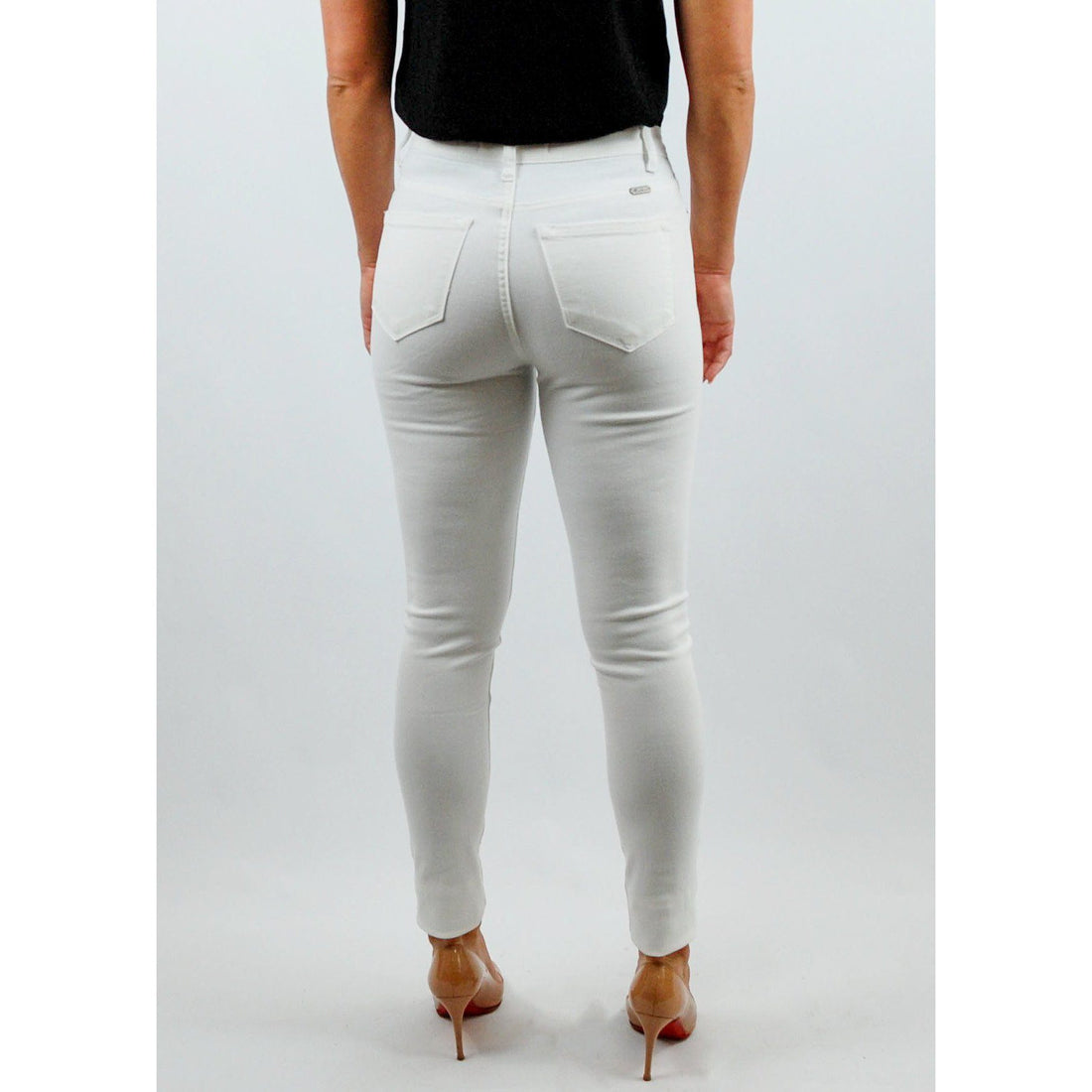 Christina High Rise White Skinny Jean