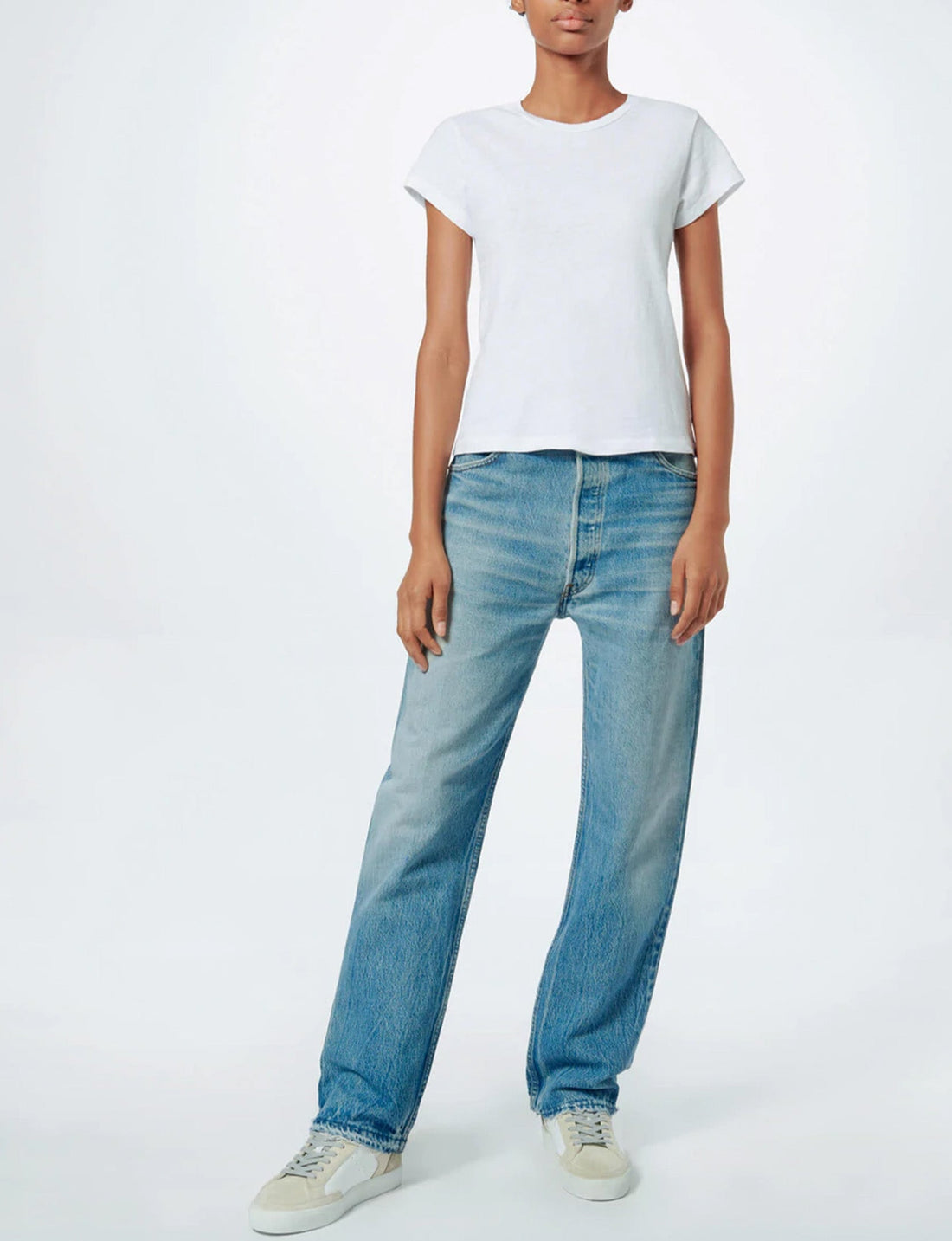 60s Slim Tee, Optic White