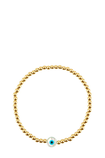Evil Eye Beaded Elastic Stretchable Bracelet