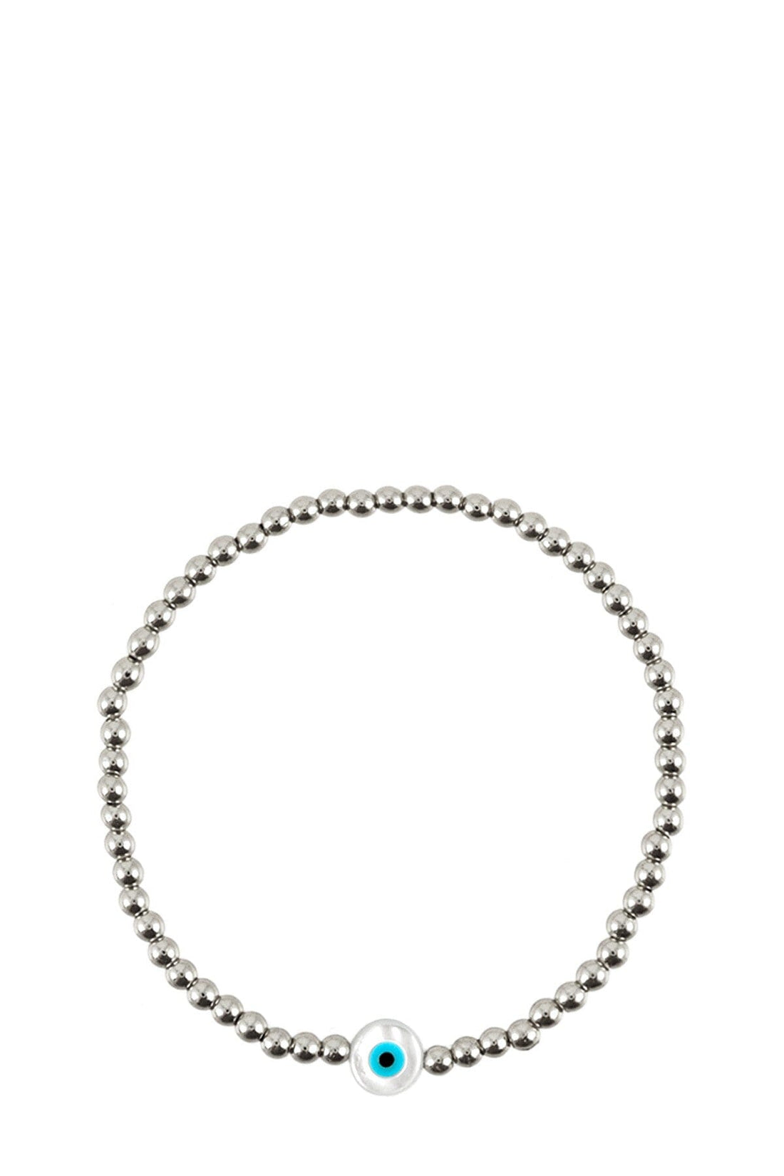 Evil Eye Beaded Elastic Stretchable Bracelet