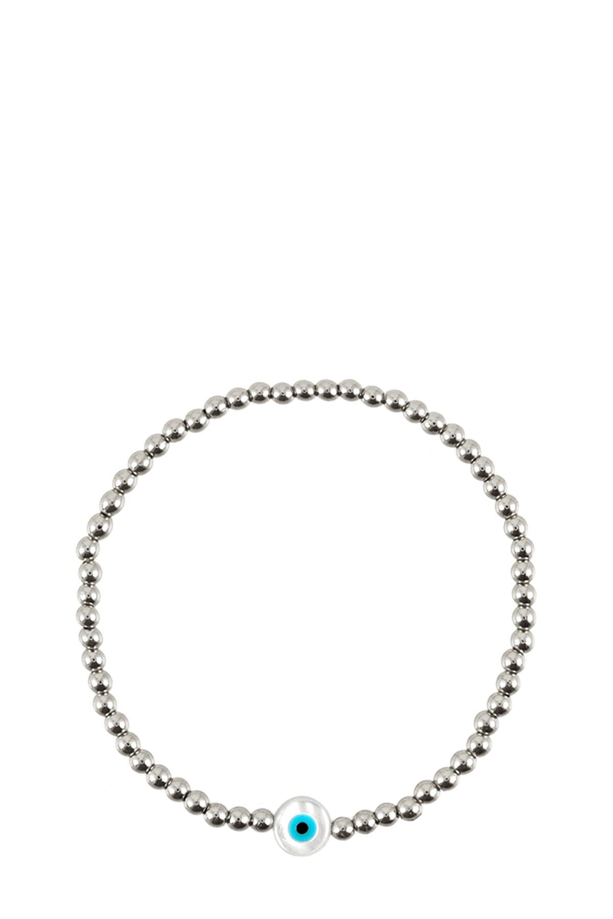 Evil Eye Beaded Elastic Stretchable Bracelet