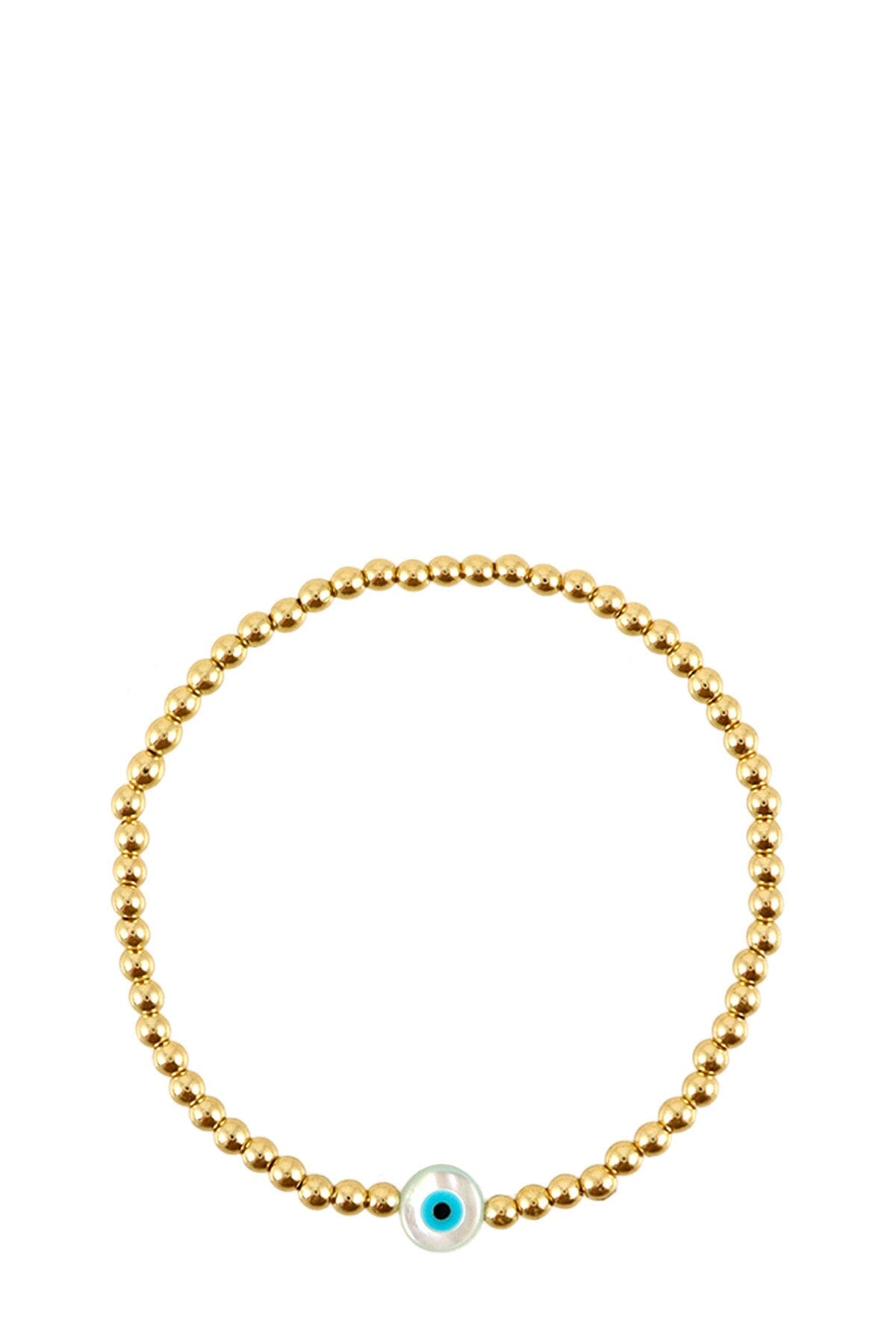 Evil Eye Beaded Elastic Stretchable Bracelet