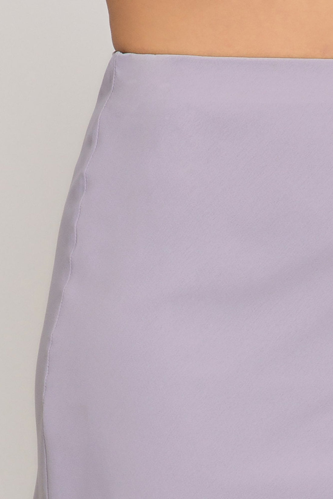 Lilac Purple Woven Bias Midi Skirt