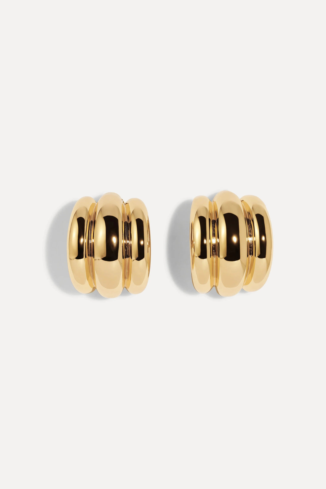 Lili Claspe Elsa Gold Shield Earrings