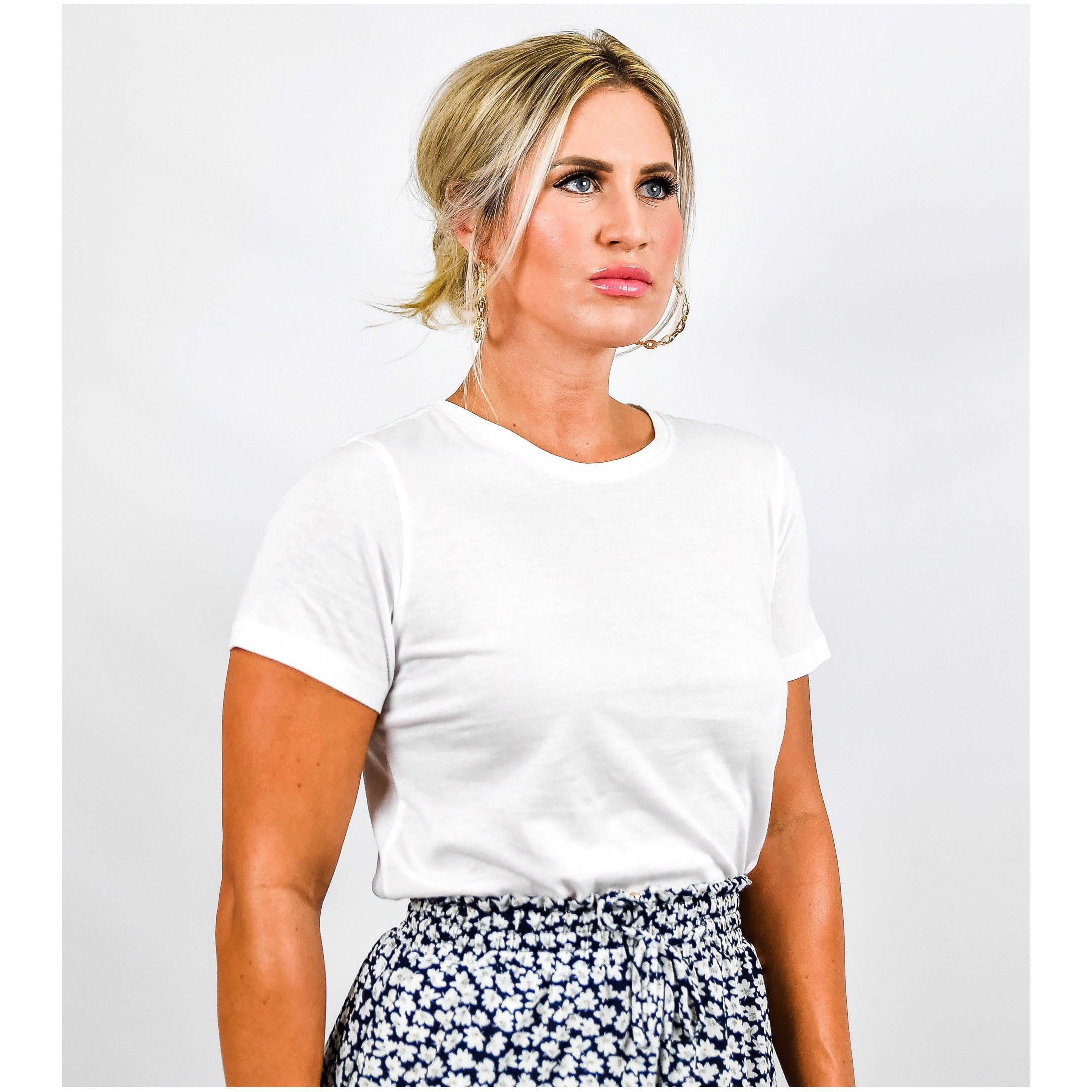 Not So Basic Crewneck Short Sleeve T-Shirt