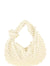 Pearl Pave Ivory Knotted Hobo Clutch Bag