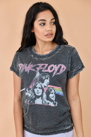 Pink Floyd Multicolor Band Graphic Tee